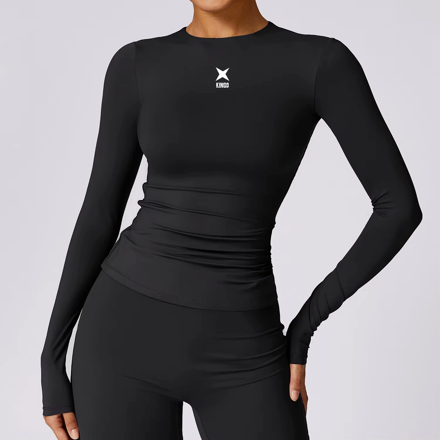 Kingo - Ensemble de sport T-shirt manches longues et legging