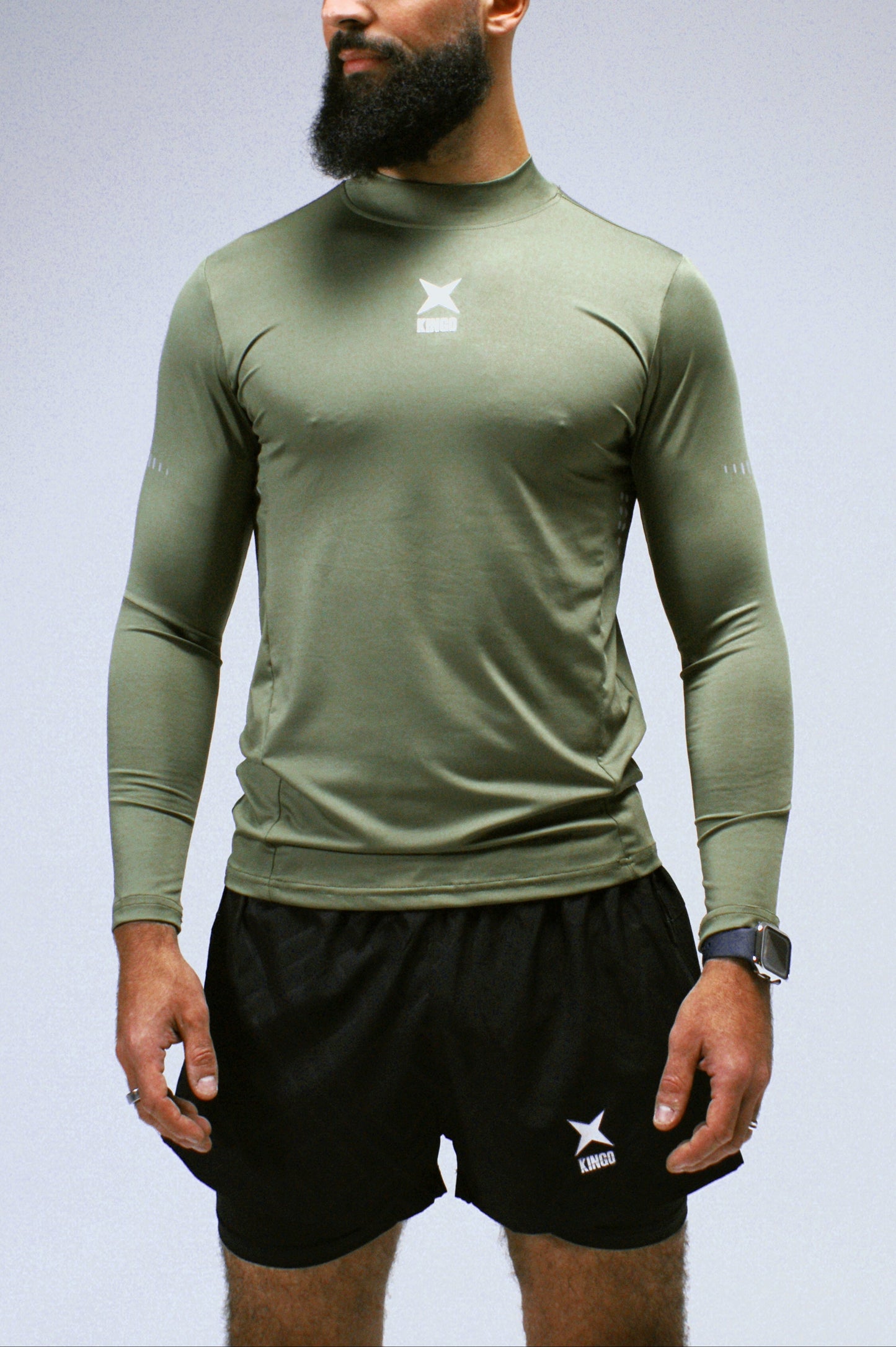 Kingo - T-Shirt à manches longues pour homme