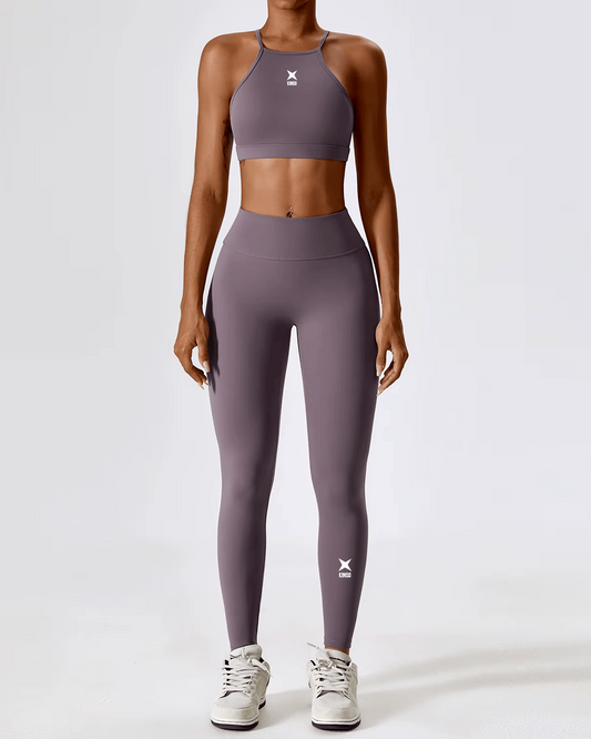 Kingo - Ensemble legging et brassiere de sport - Violet