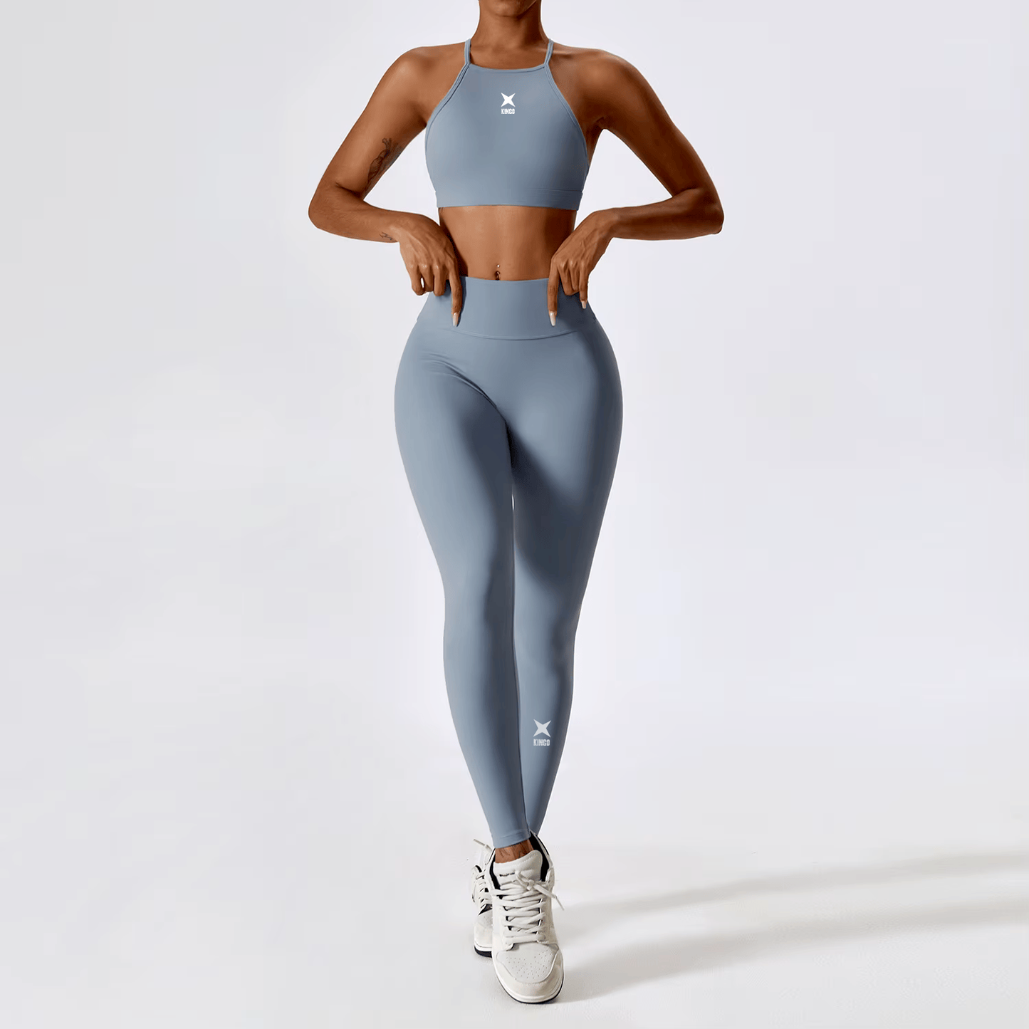 Kingo - Ensemble legging et brassiere de sport - Violet