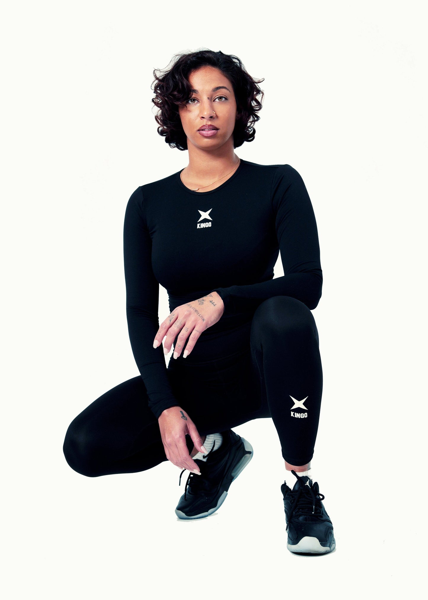 Kingo - Ensemble de sport T-shirt manches longues et legging