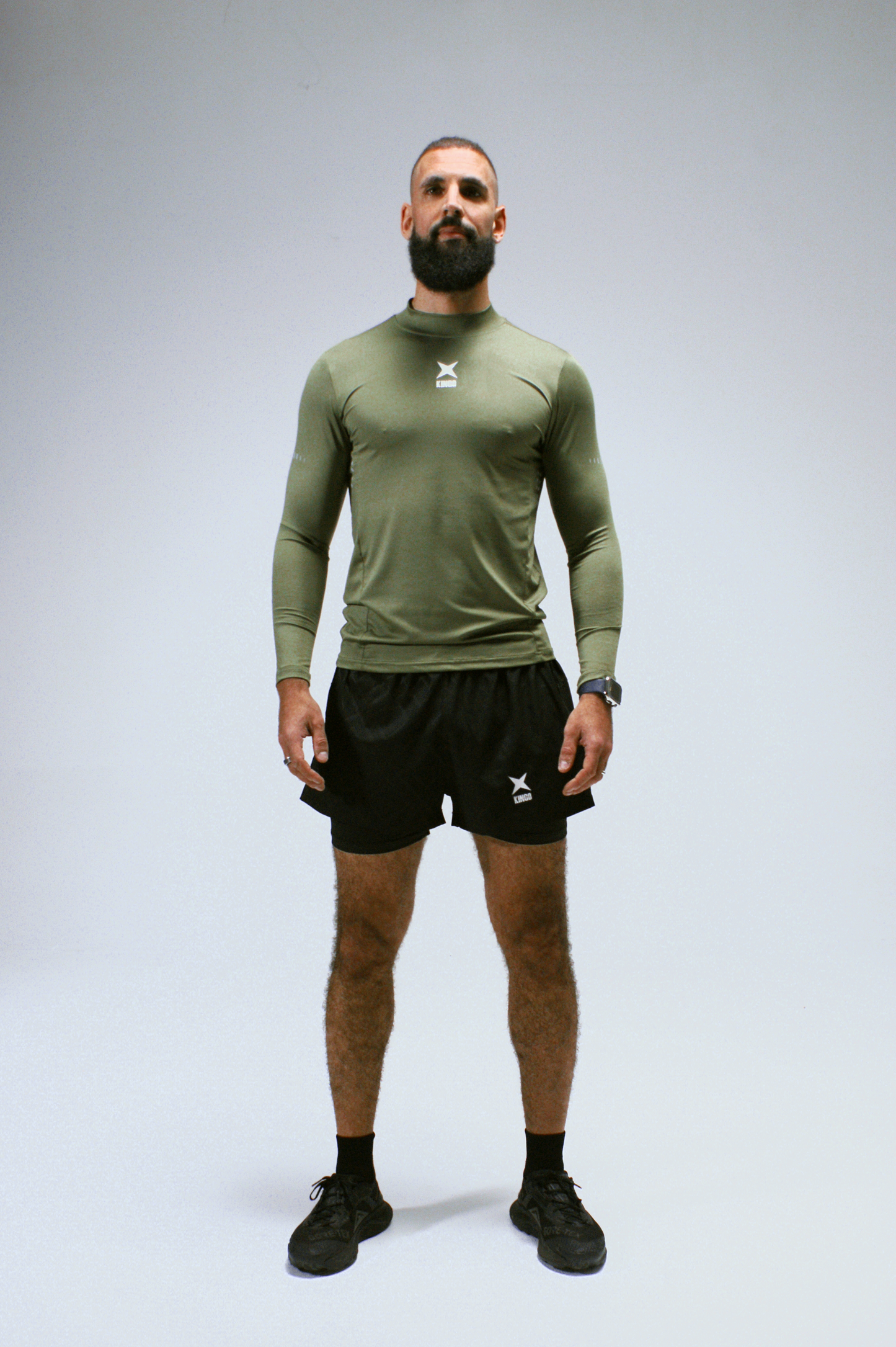 Kingo - T-Shirt à manches longues pour homme